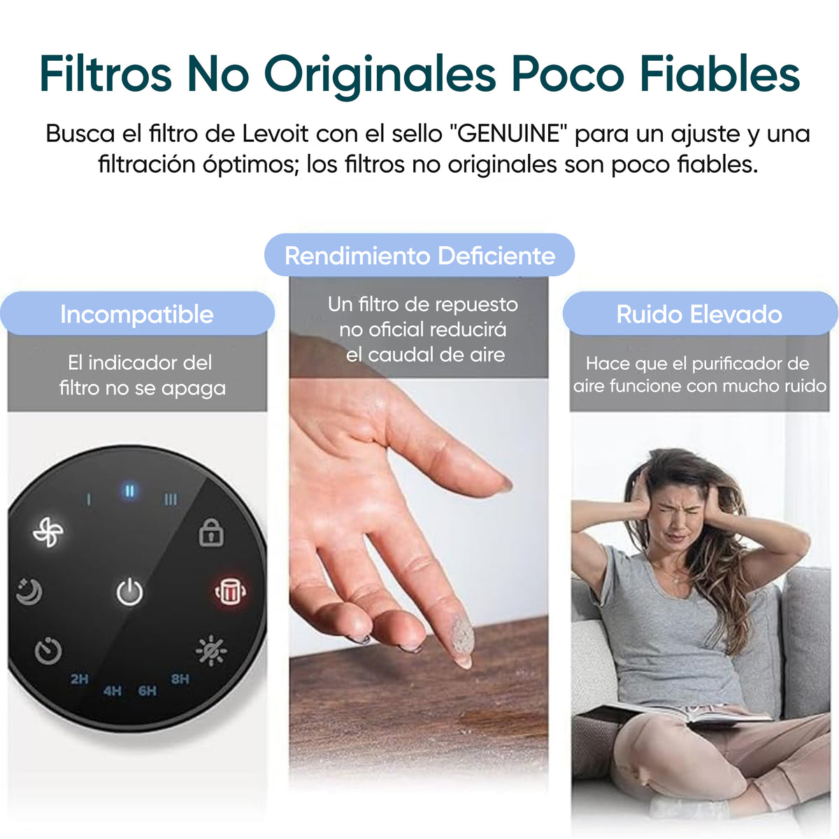 Levoit Core Mini Purificador de Aire + Juego de Filtro Estándar