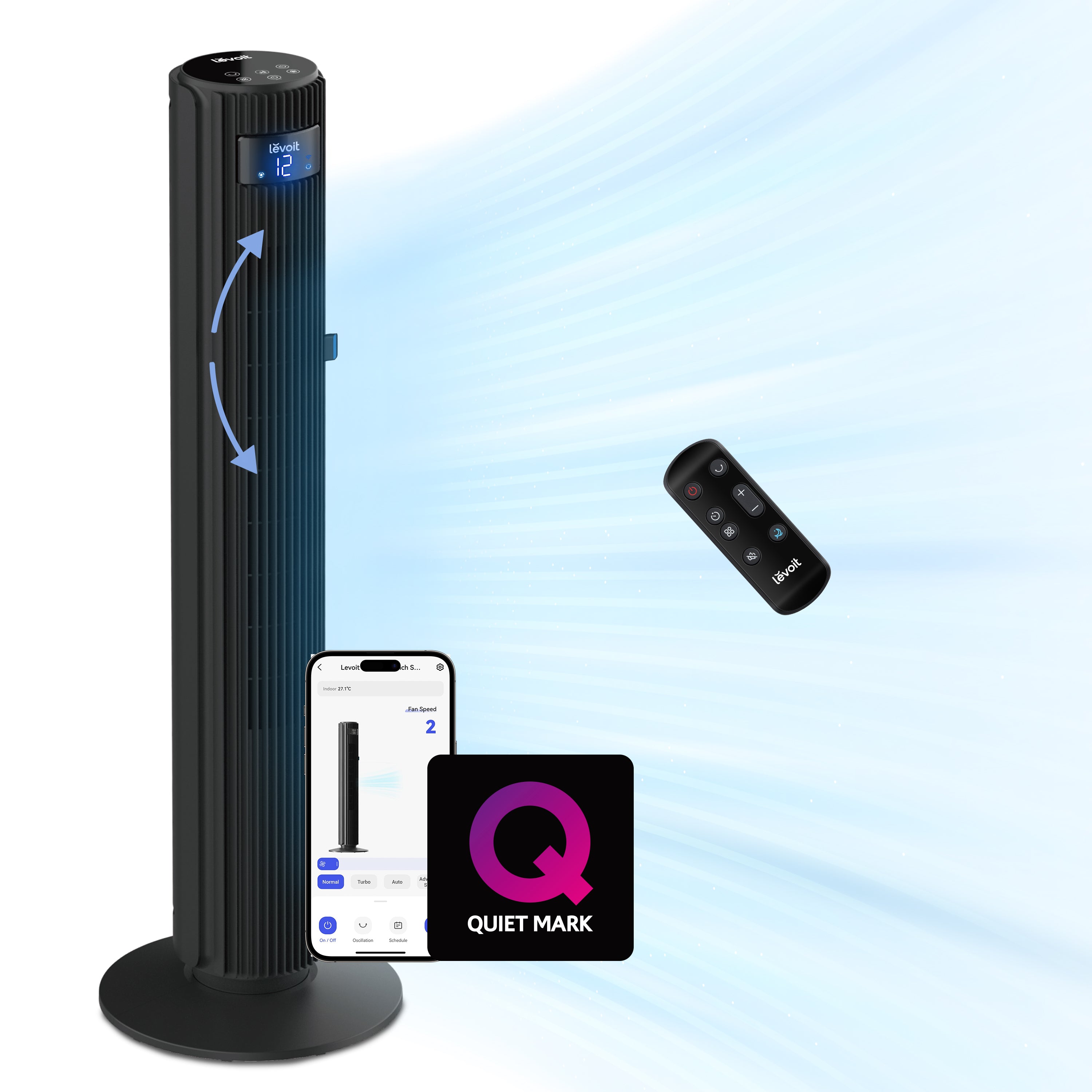 Levoit 42Wifi Ventilador de Torre Inteligente