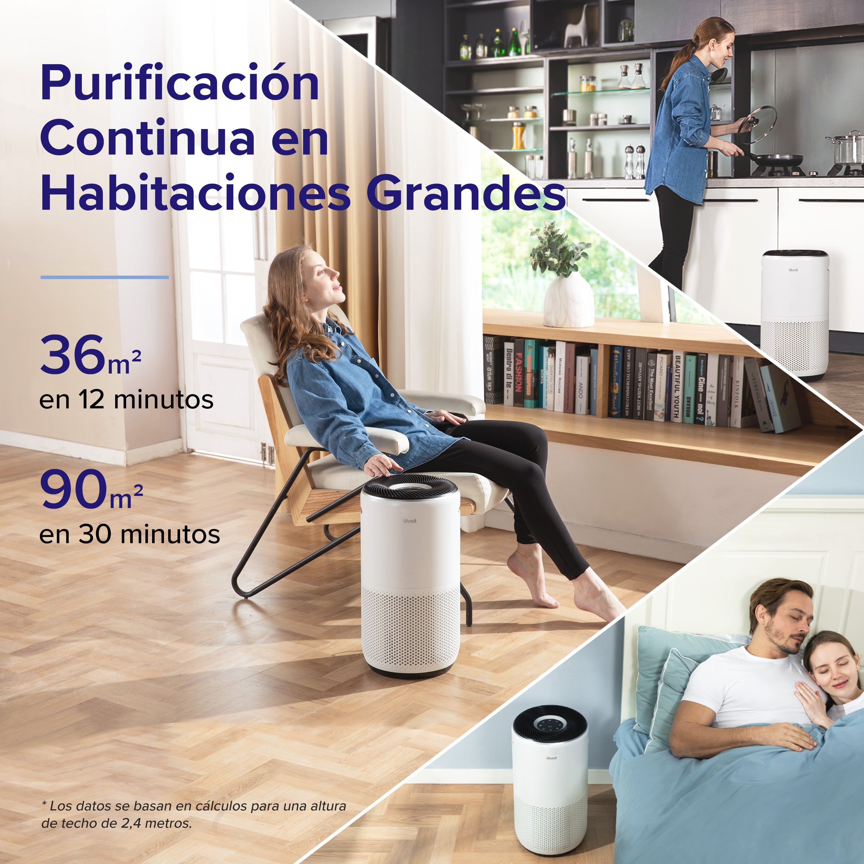 Levoit Core 400S — Purificador HEPA contra el Humo de Wildfire
