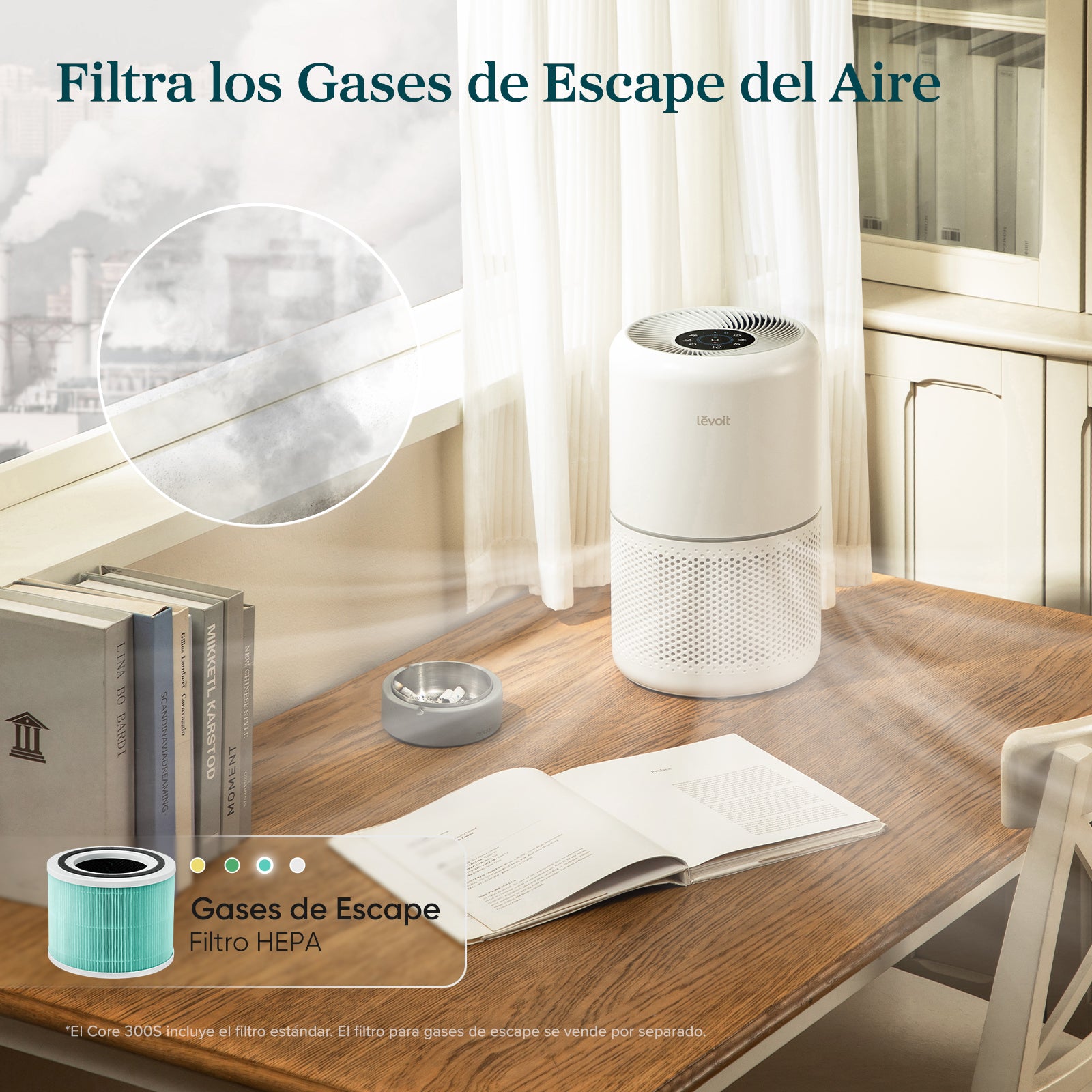 Levoit Core 300S Purificador de Aire Inteligente + Juego de Filtro Estándar