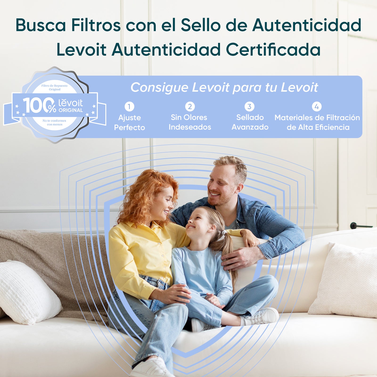 Levoit Core 400S Purificador de Aire Inteligente + Juego de Filtro Estándar