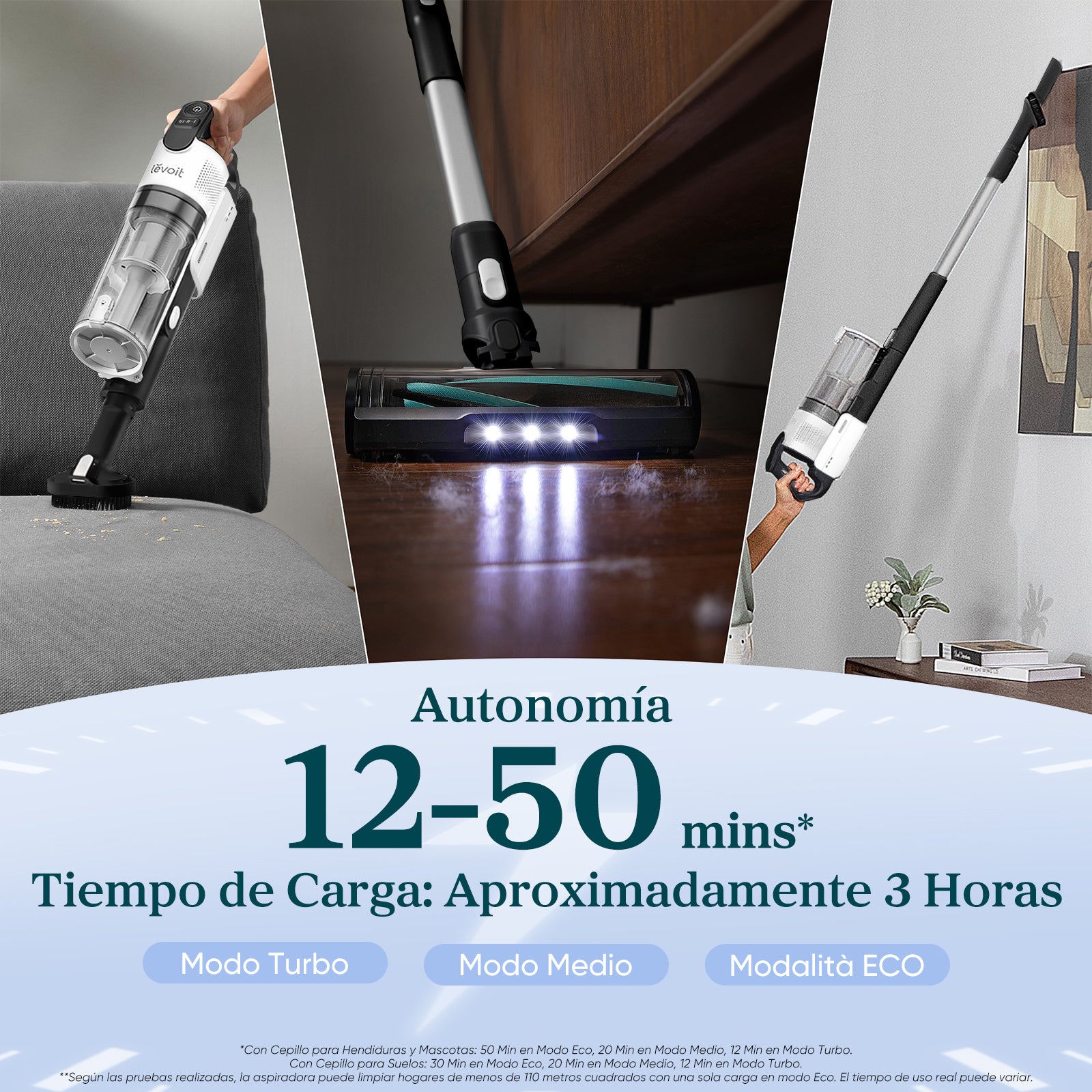 Levoit LVAC-200 — Aspiradora Sin Cable y Sin Bolsa para el Día a Día