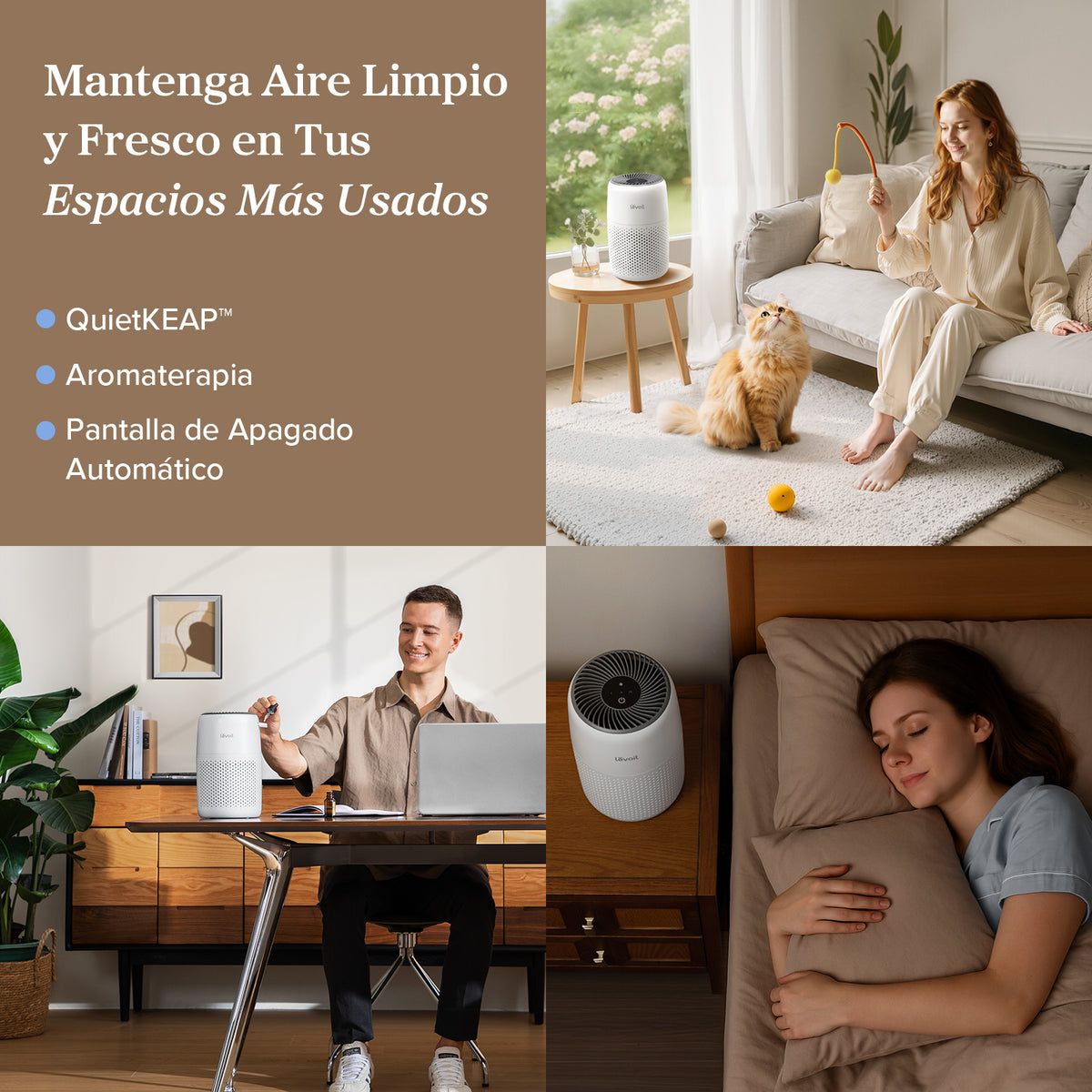 Levoit Core Mini Purificador de Aire + Juego de Filtro Estándar