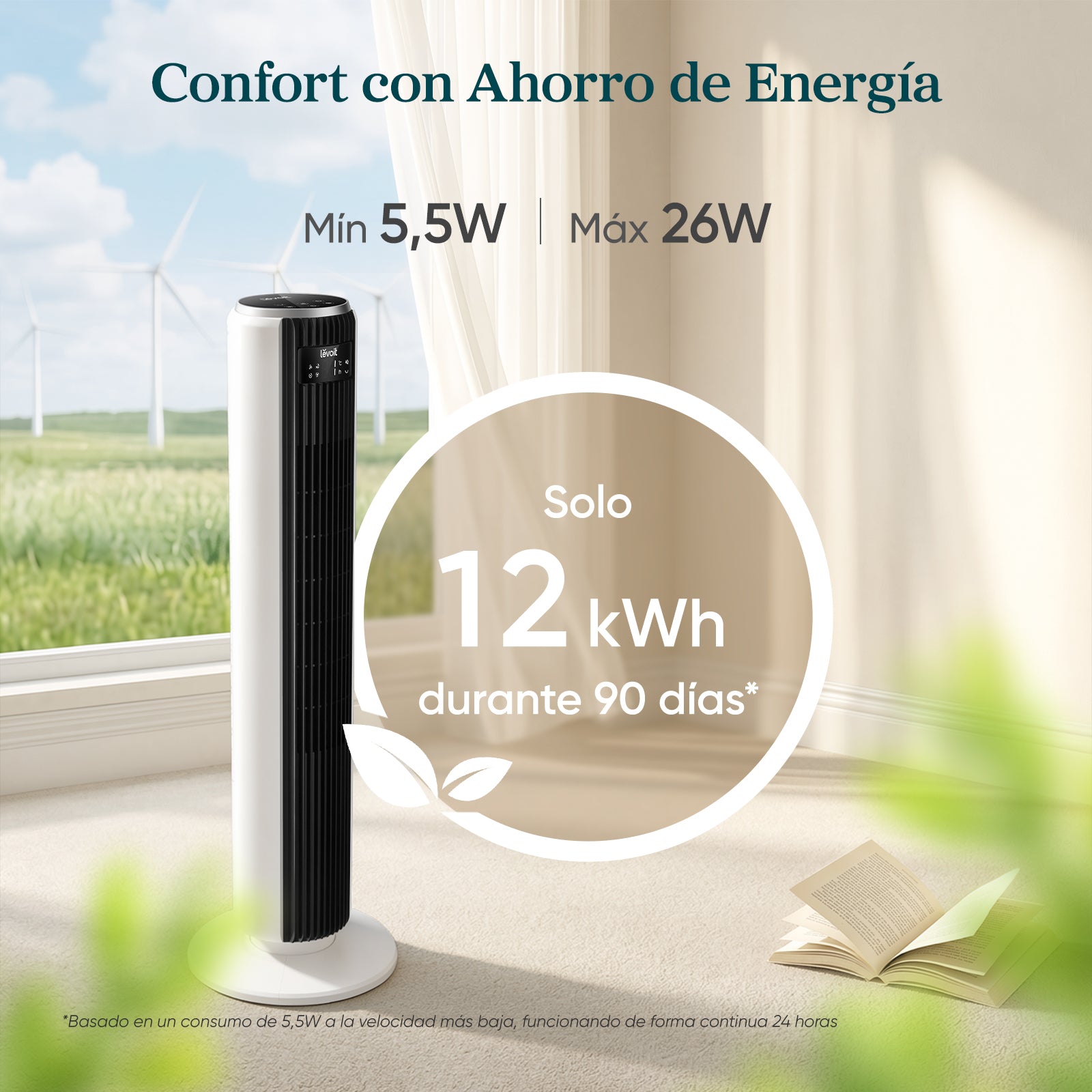 Levoit 36DC Ventilador de Torre