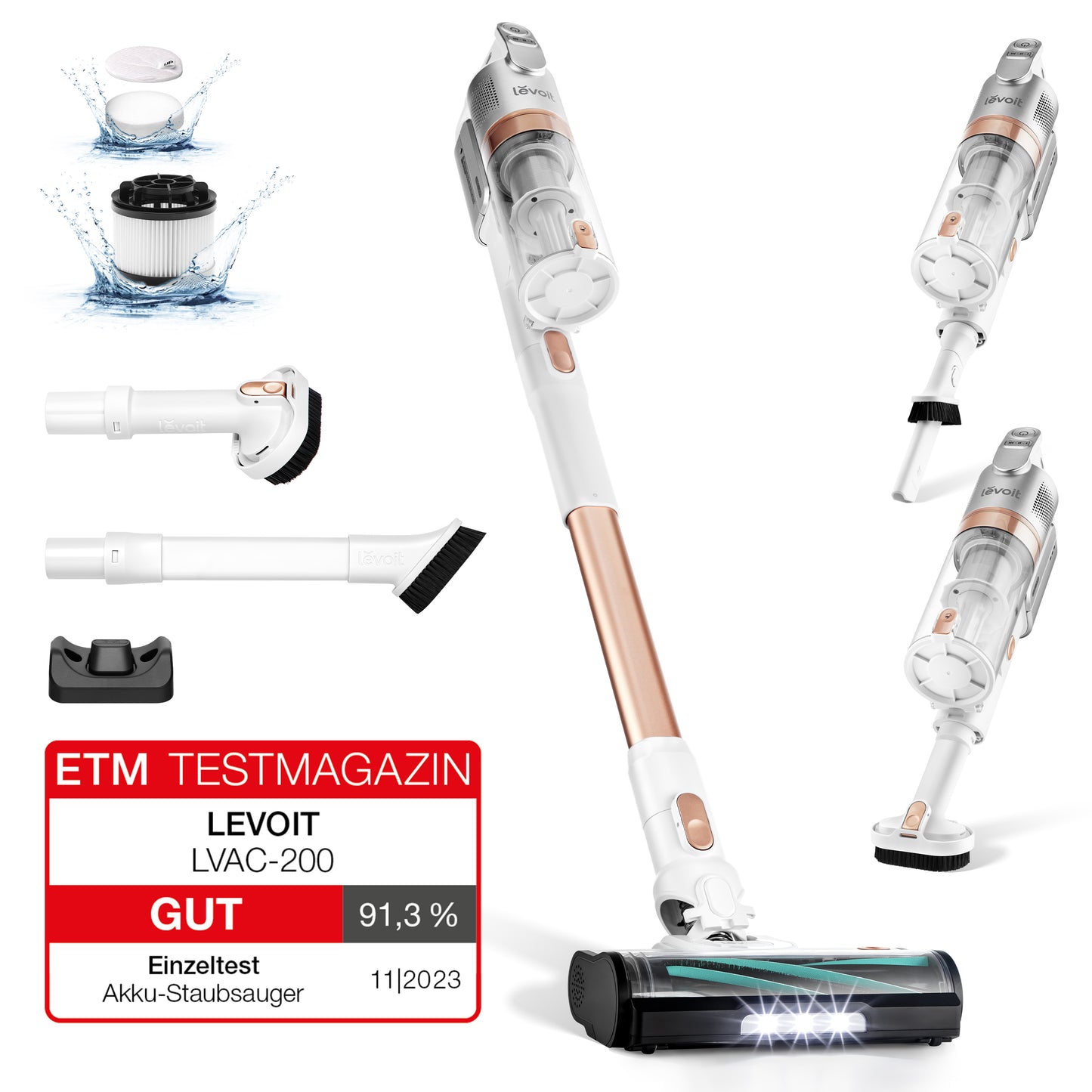 Levoit LVAC200 Golden Aspiradora sin Cable
