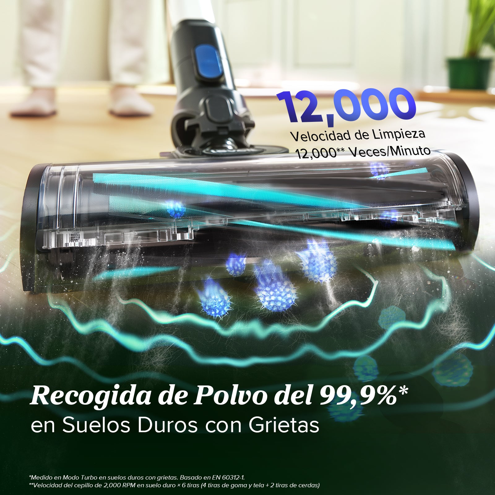 Levoit LVAC-300 — Aspirador Potente Sin Cable con Filtro HEPA para Hogares Grandes