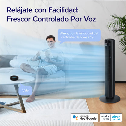 Levoit 42Wifi Ventilador de Torre Inteligente