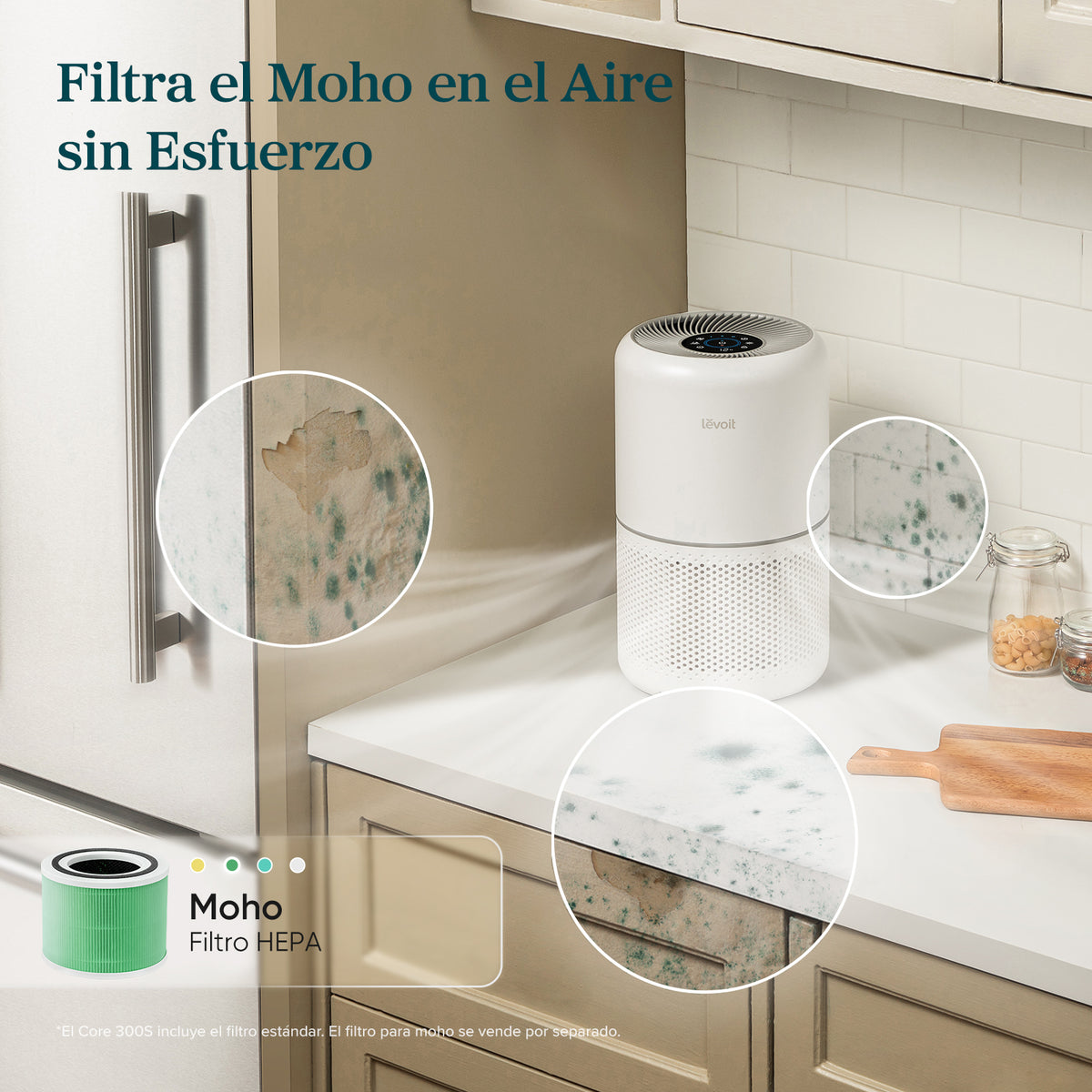 Levoit Core 300S Purificador de Aire Inteligente + Juego de Filtro Estándar
